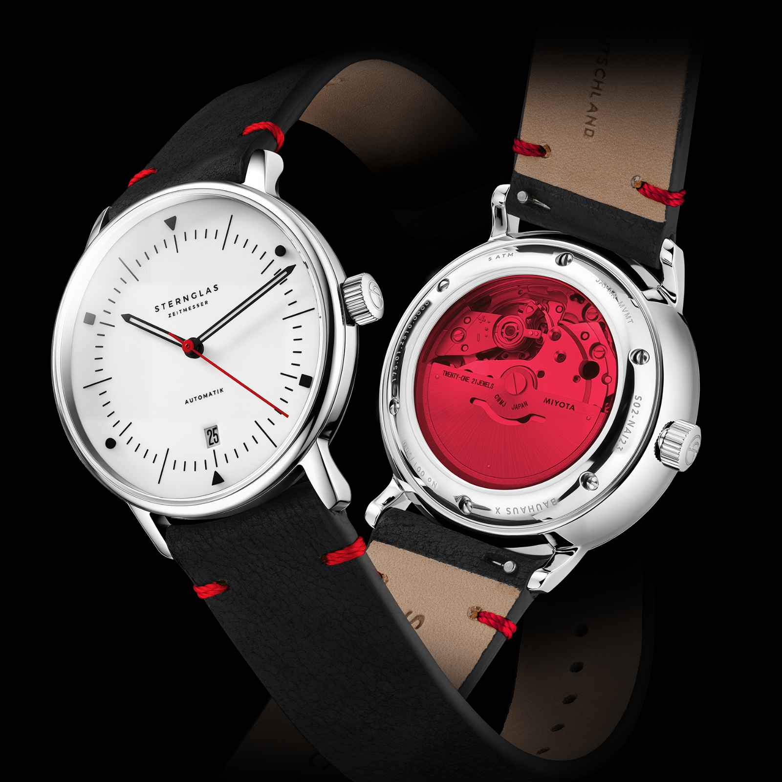 Naos Automatik Edition Bauhaus X rot - Image 9