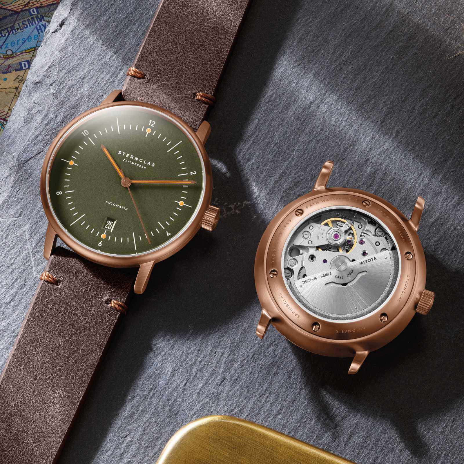 Naos Automatik dunkelgrün bronze - Image 4