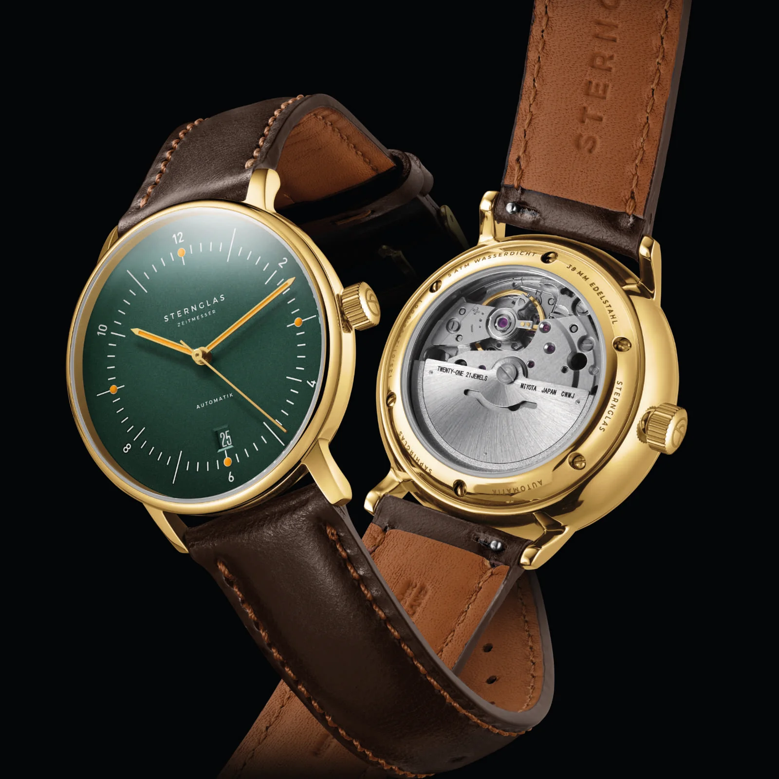 Naos Automatik dunkelgrün gold - Image 7